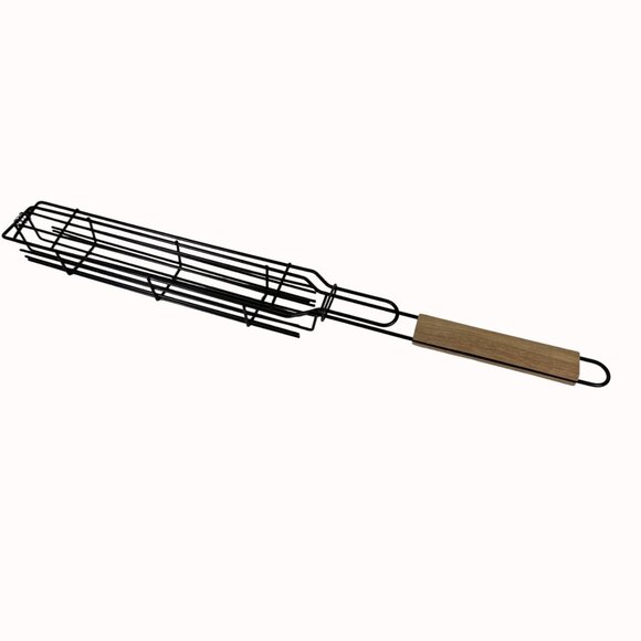 BBQ Grill Basket Skewers Set of 3 Picnic Tailgate Home Grilling Cook Tool Veggie - Picture 4 of 15